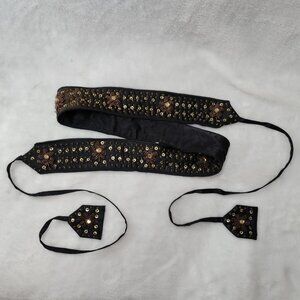 Fashion Sequin &Bead Tie Belt